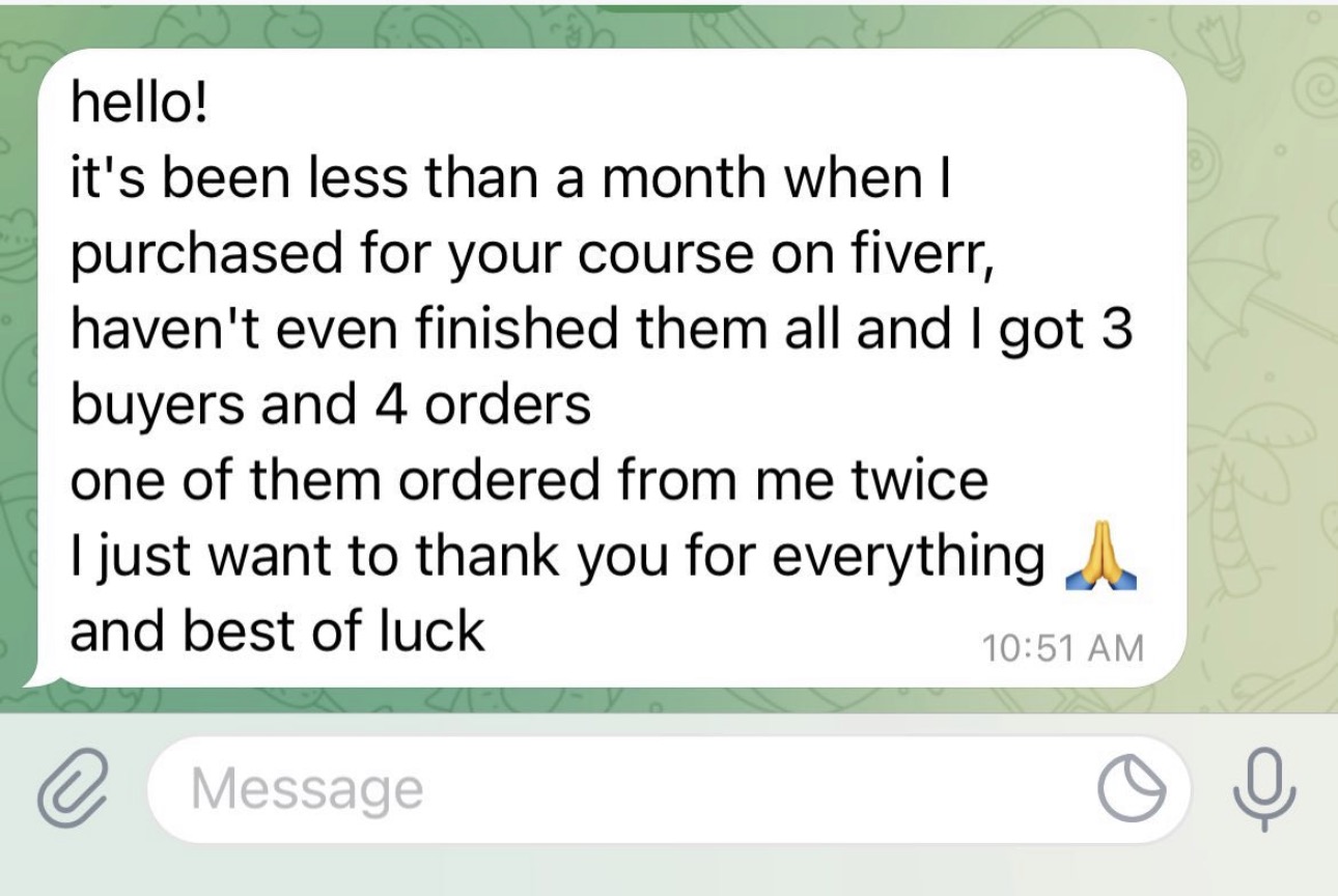 3 buyers and 4 orders in less than a month